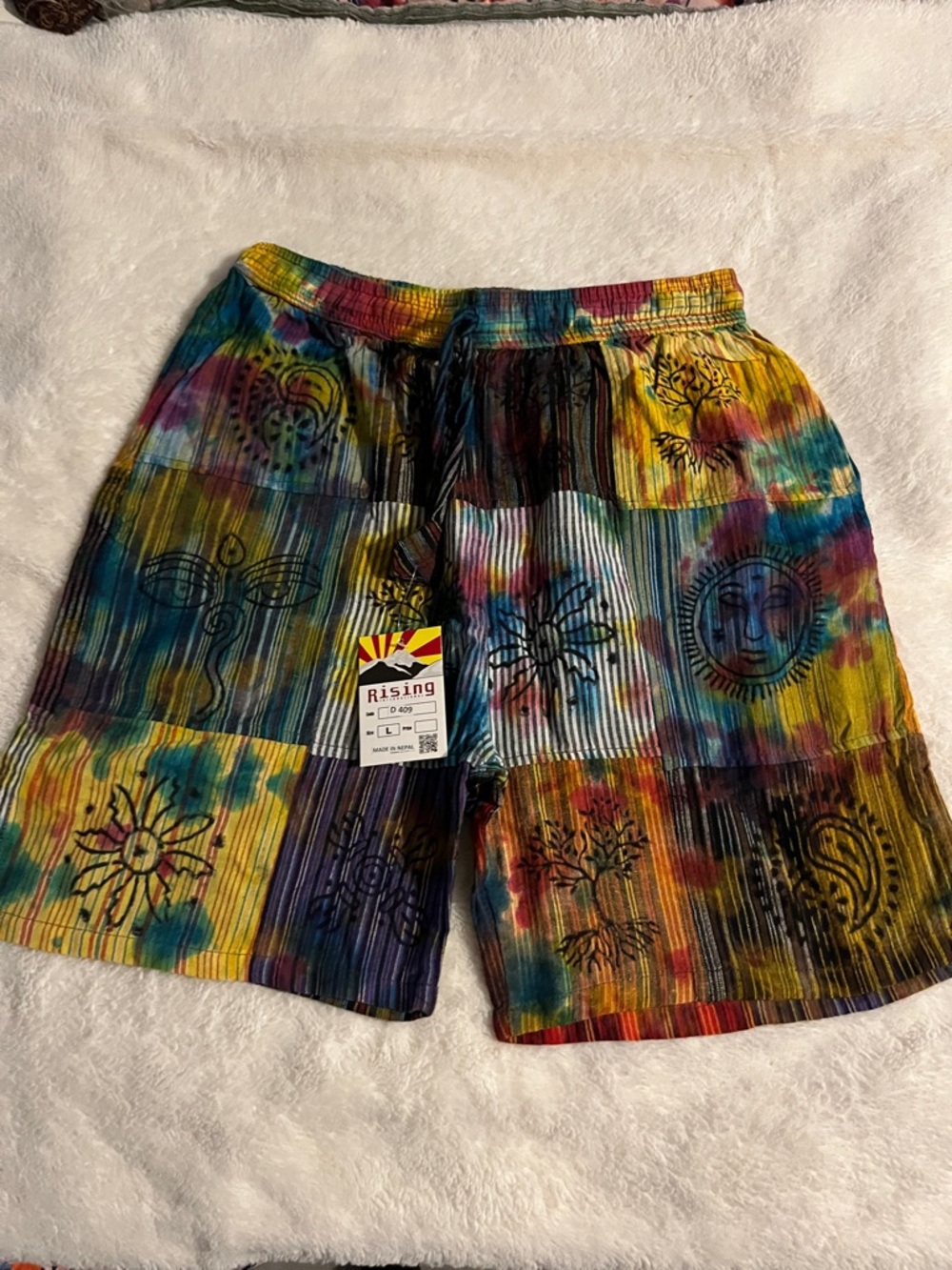 Multicolor Tie-Dye Women’s Shorts